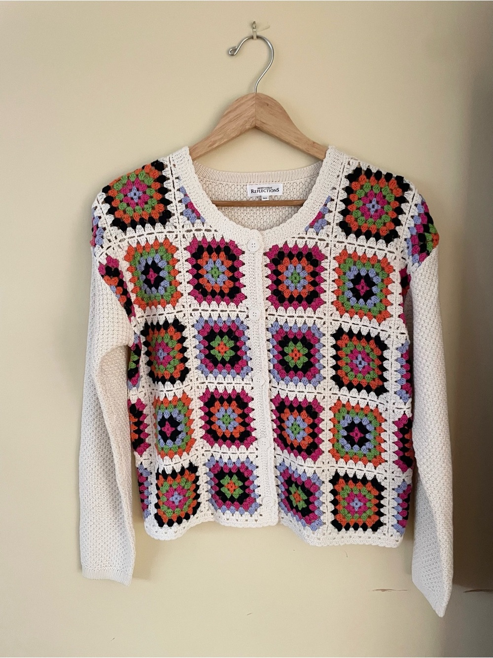 Northern Reflections Crochet Granny-Square Cardigan
